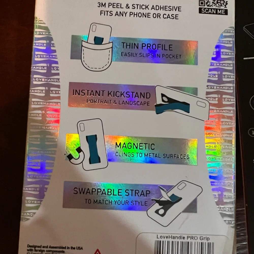 Vibrant kickstand phone grip and mag mount